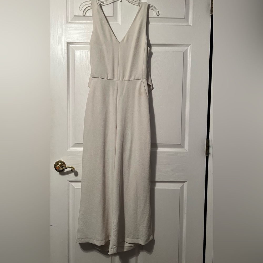 Aritzia, babaton white jumpsuit size 8